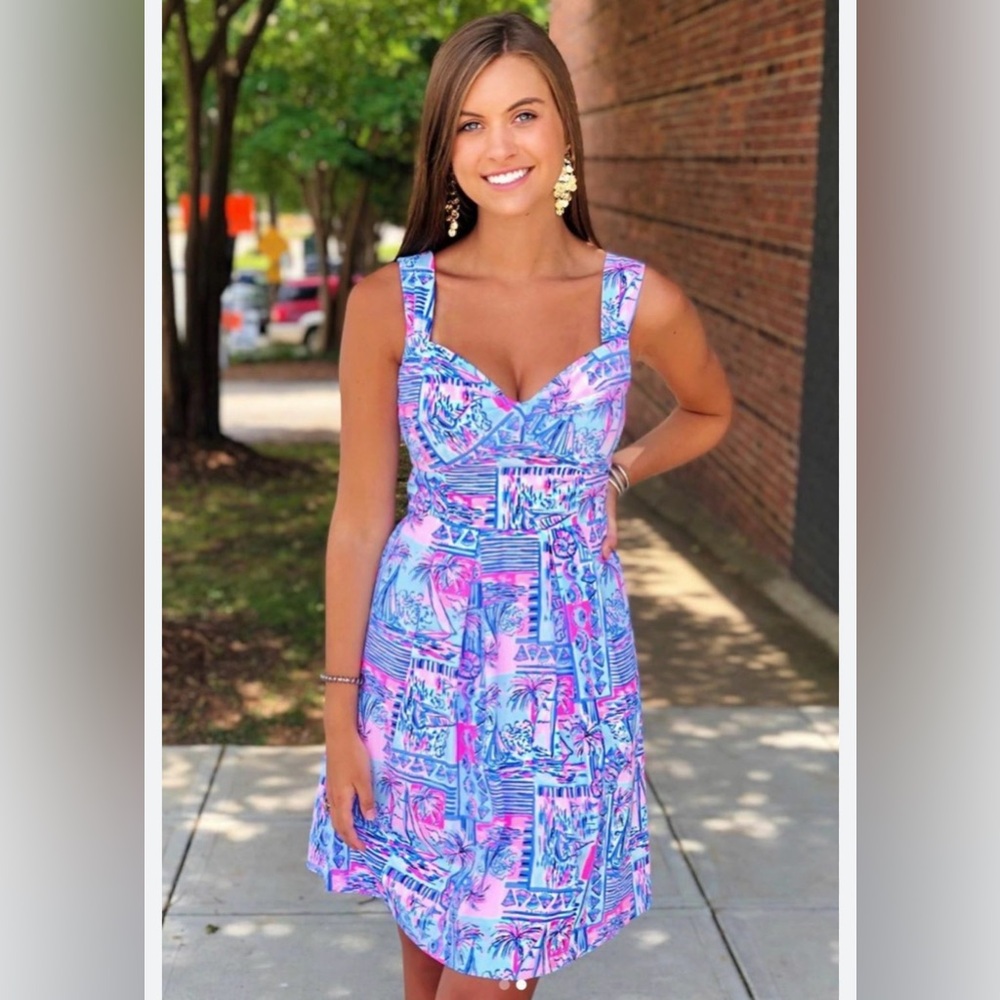 Lilly Pulitzer Pink and Blue Dress